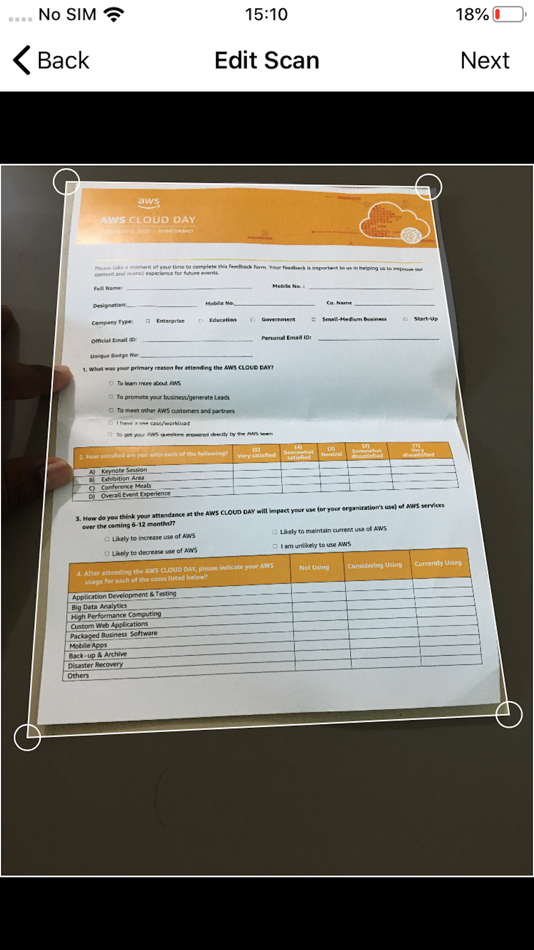 #3. Document Scanner App! (iOS) 由: Sujal Adhia
