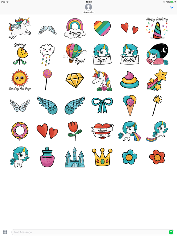 Screenshot #4 pour Animated Unicorn Stickers