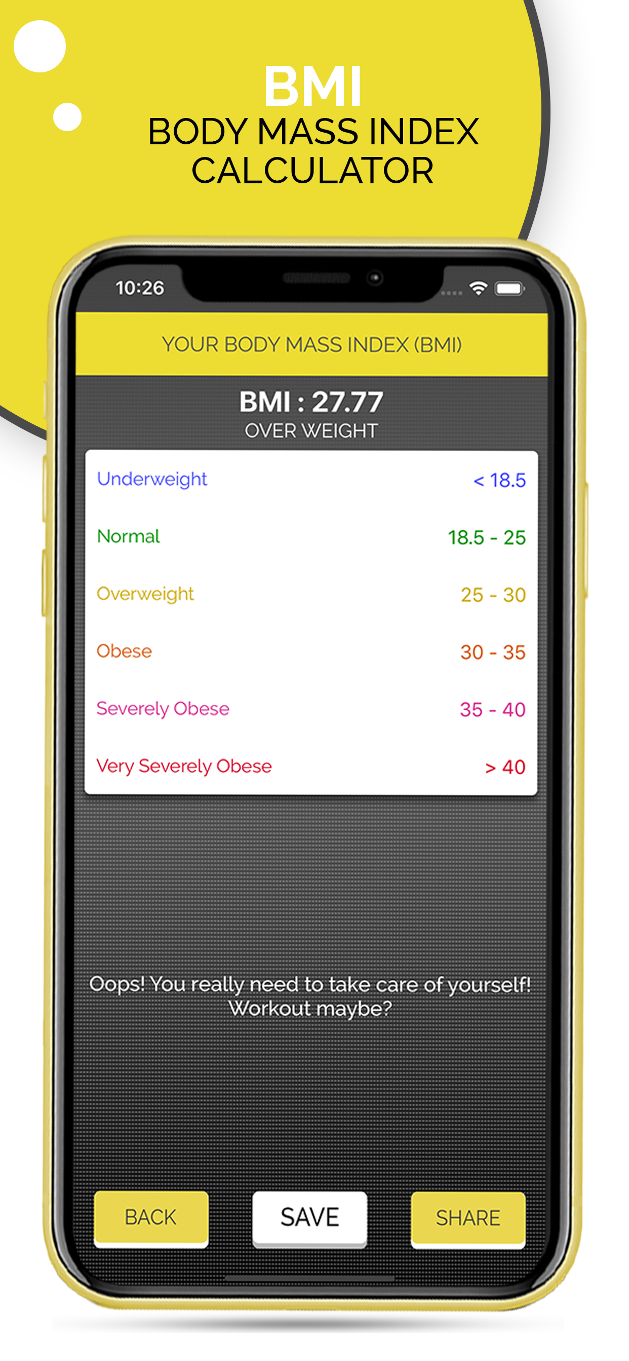 Fitness BMI Calculator