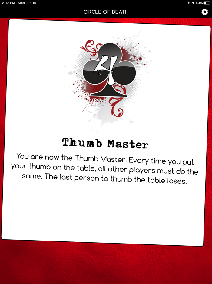 Circle of Death Party Game