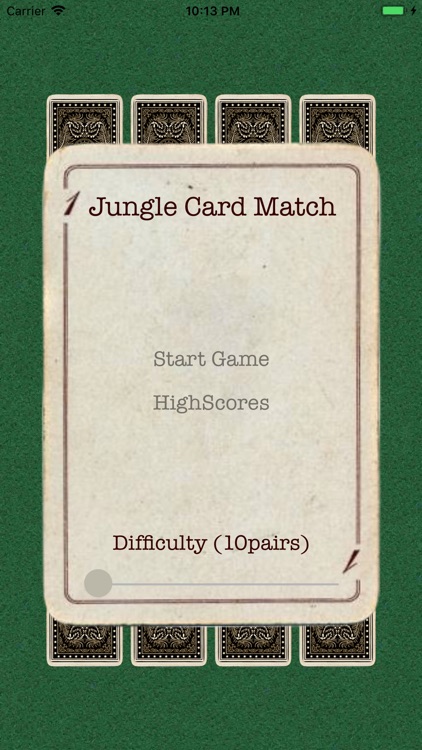 Jungle Card Match