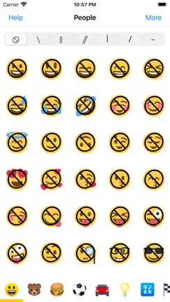 Anti Emoji - Prohibited Sign iPhone image 1