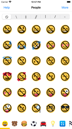 Anti Emoji - Prohibited Sign screenshot 1