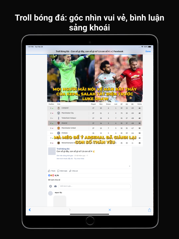 Screenshot #5 pour Troll Bóng Đá - Tin tức nóng