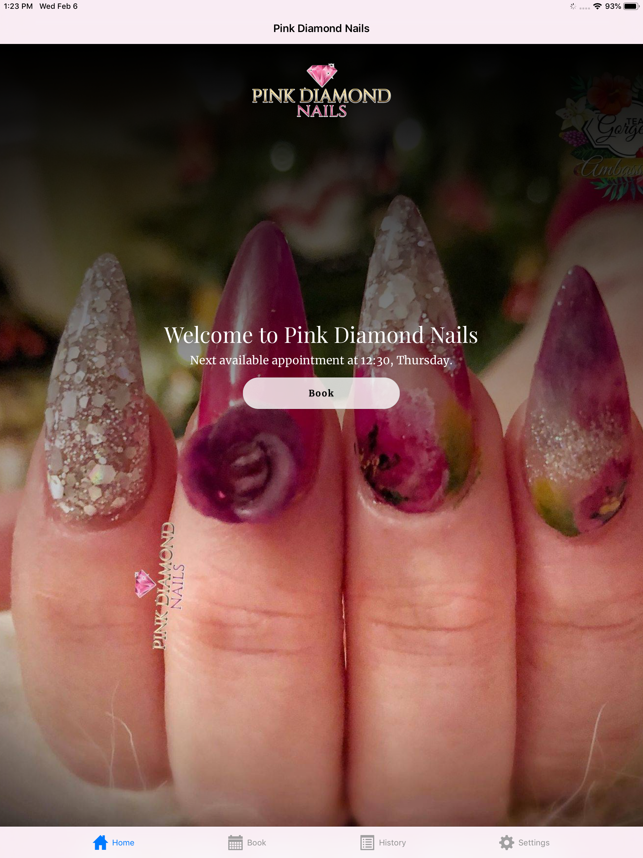 Pink Diamond Nails