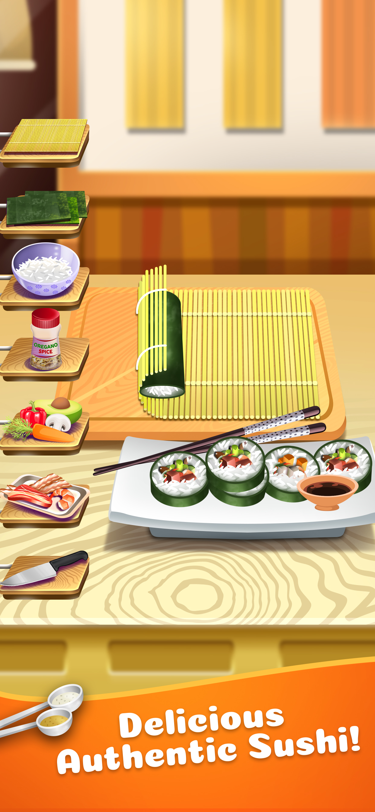 Sushi Food Maker Cooking Games