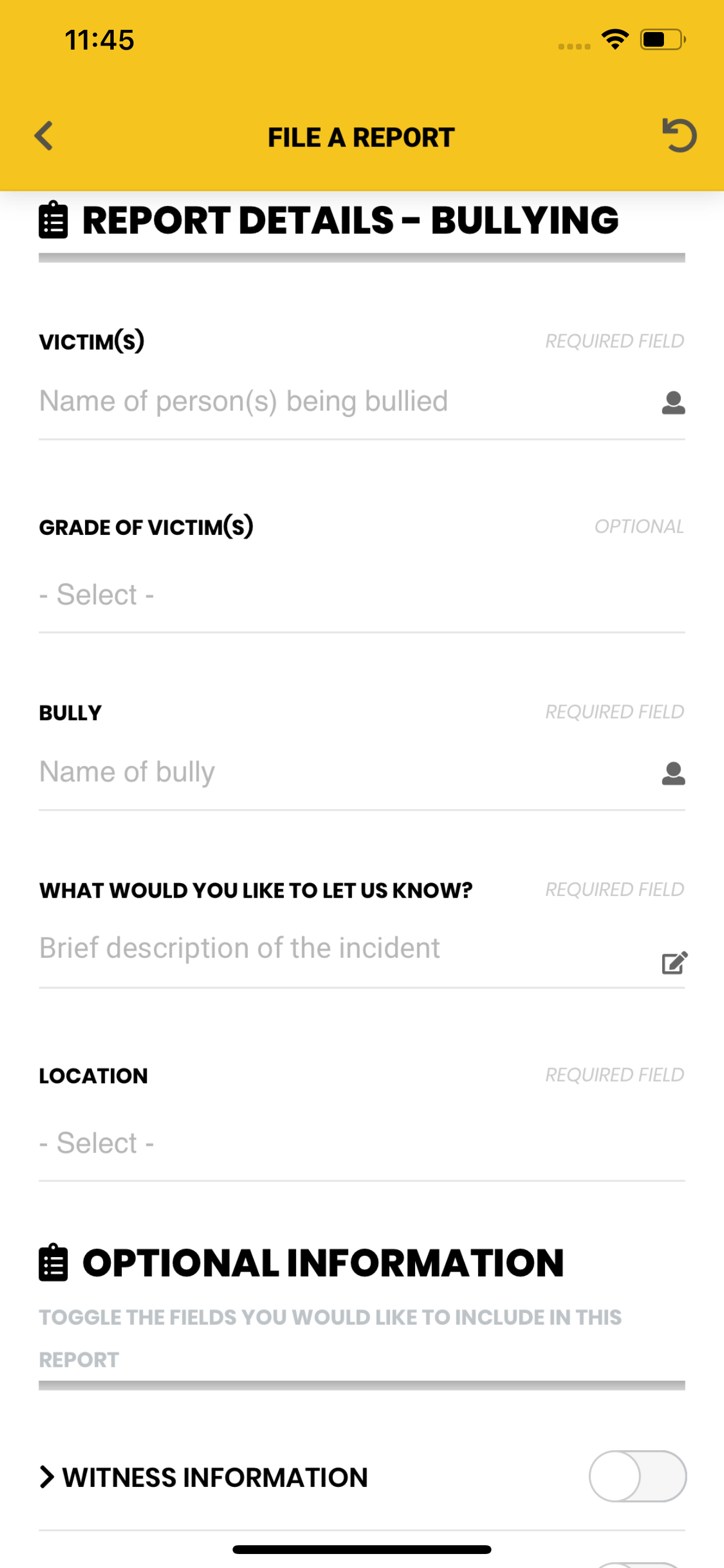 Report It Don't Ignore It! screenshot 2