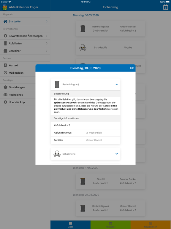 Screenshot #6 pour Abfallkalender Enger