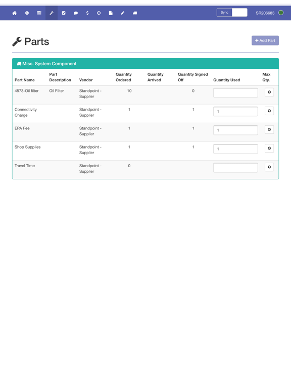 FieldServio Tech Entry iPad screenshot 3 - Business app