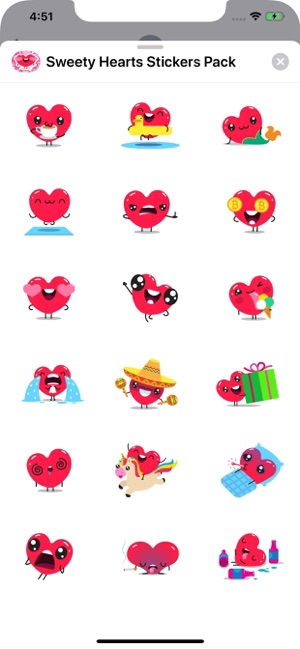 Sweety Hearts Stickers Pack(圖2)-速報App