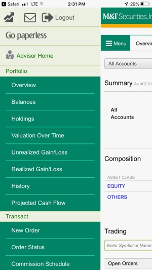 M&T Web Trading