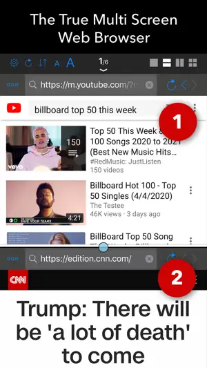 Dual - Multi Screen WebBrowser screenshot 1
