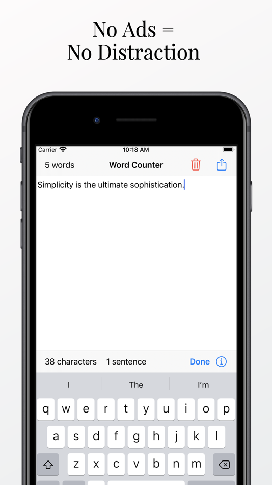 #1. Word Counter Tool (iOS) Podle: Xueqin Huang