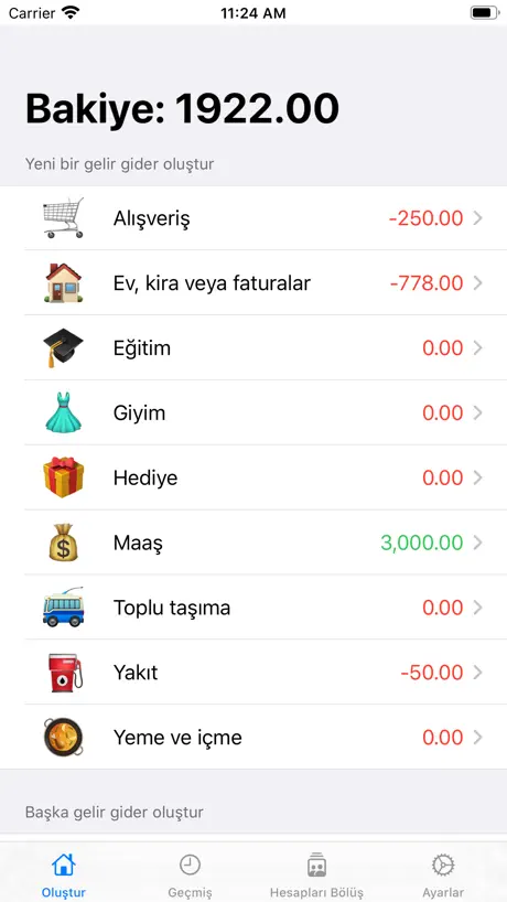 Gelir Gider