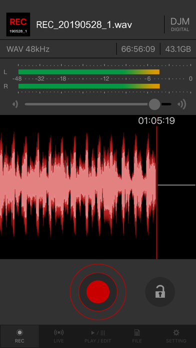 DJM-REC: DJ live/recording app Screenshot