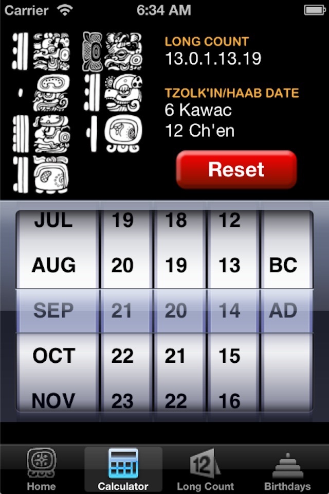 Maya Calendar screenshot 2