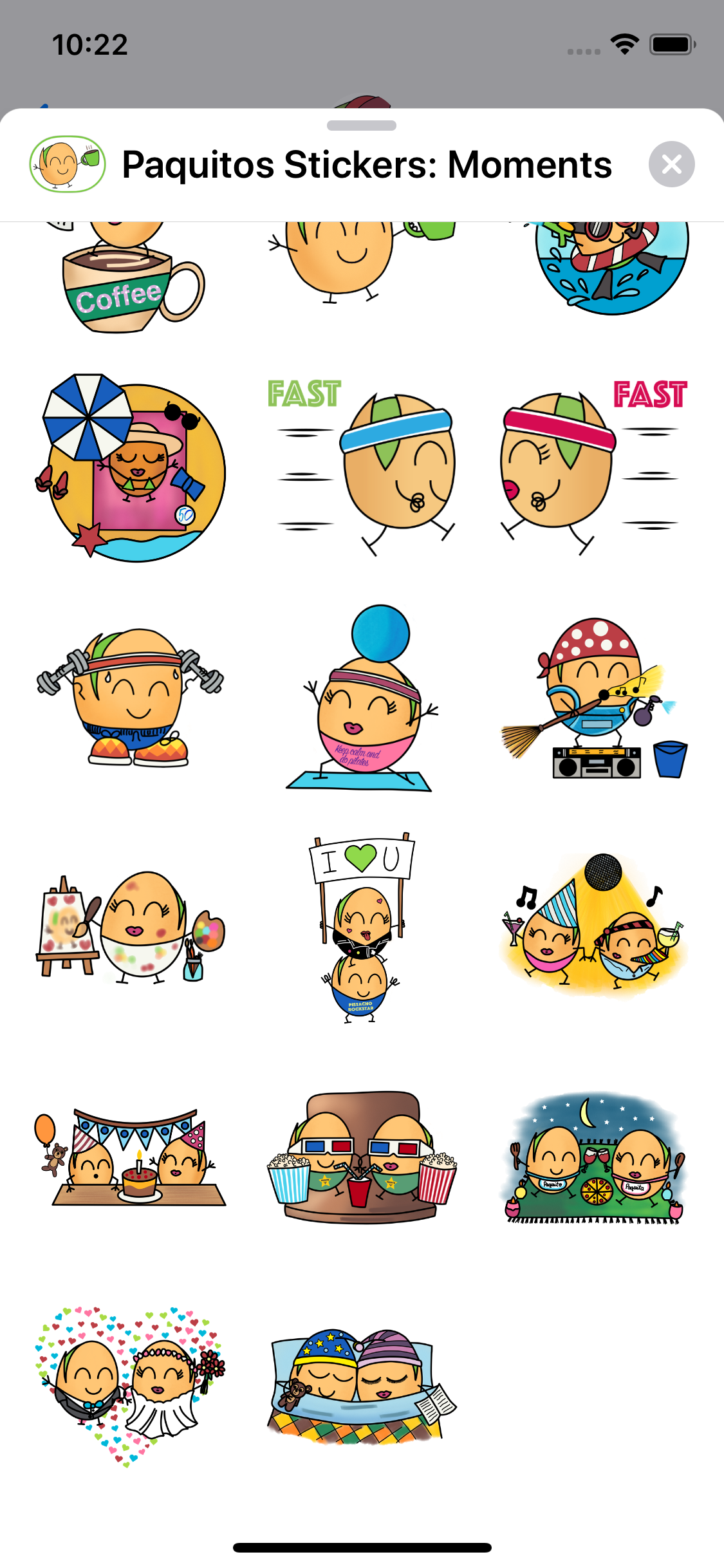 Paquitos Stickers: Moments