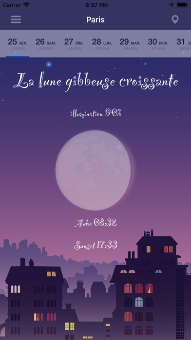 Screenshot #1 pour Phases de lune