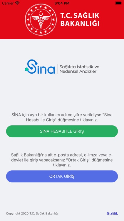 SİNA (Sağlıkta İstatistik)