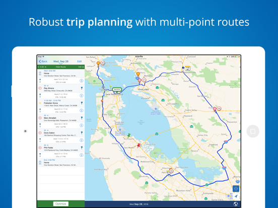Mapview Sales Route Planner iPad screenshot 3 - Productivity app
