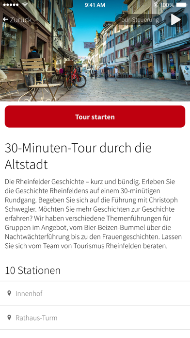 App nach Rheinfelden Screenshot