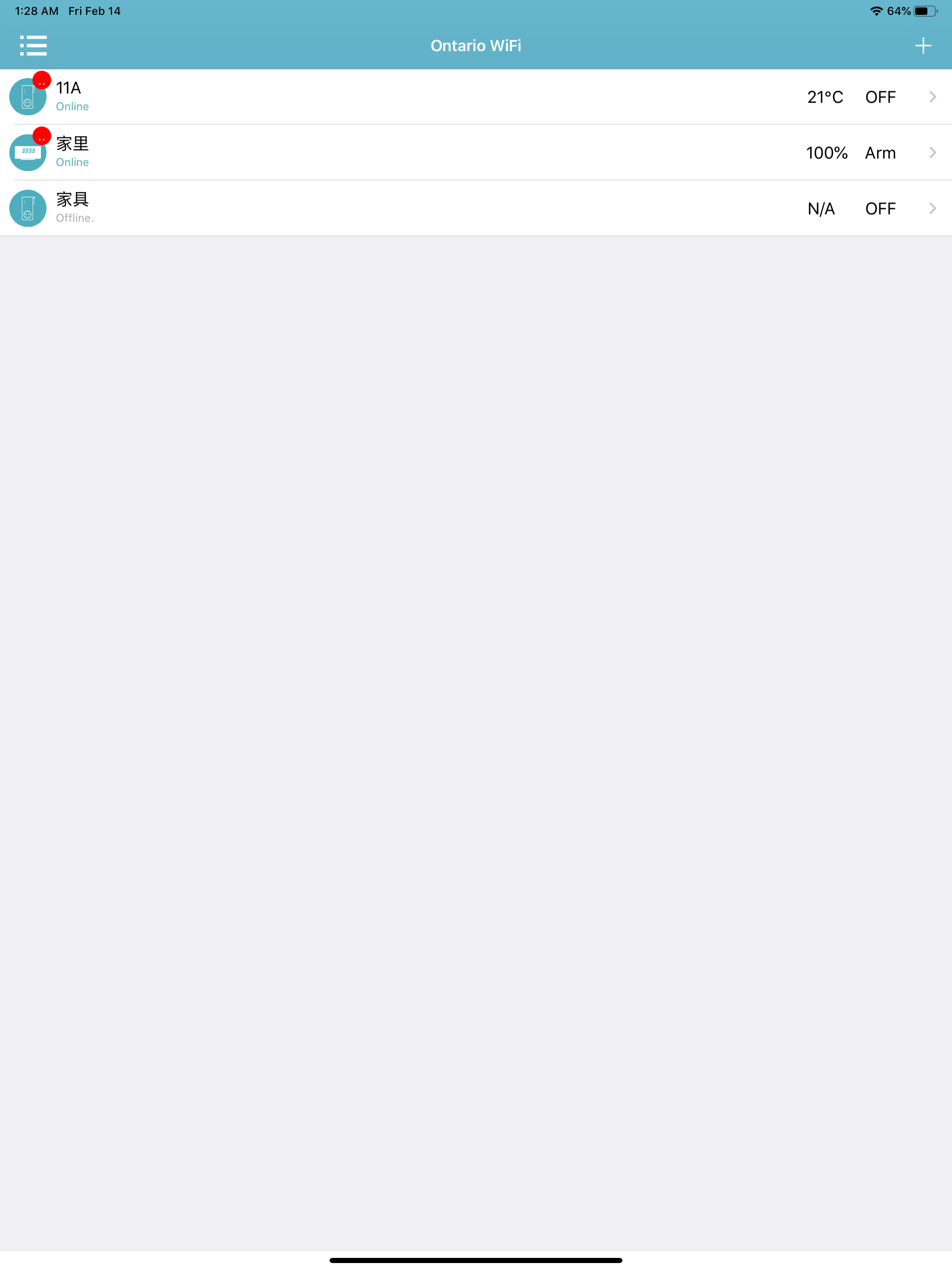 Ontario WiFi smart controller screenshot 7