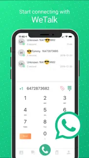 wetalk- wifi calls & 2nd phone iphone screenshot 1