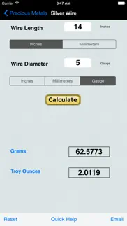 precious metal&gem calculator iphone screenshot 3