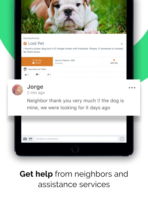 SOSAFE - City Social Network iPad screenshot 4 - Social Networking app