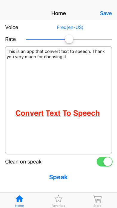 Screenshot #1 pour Text To Speech Sound Converter