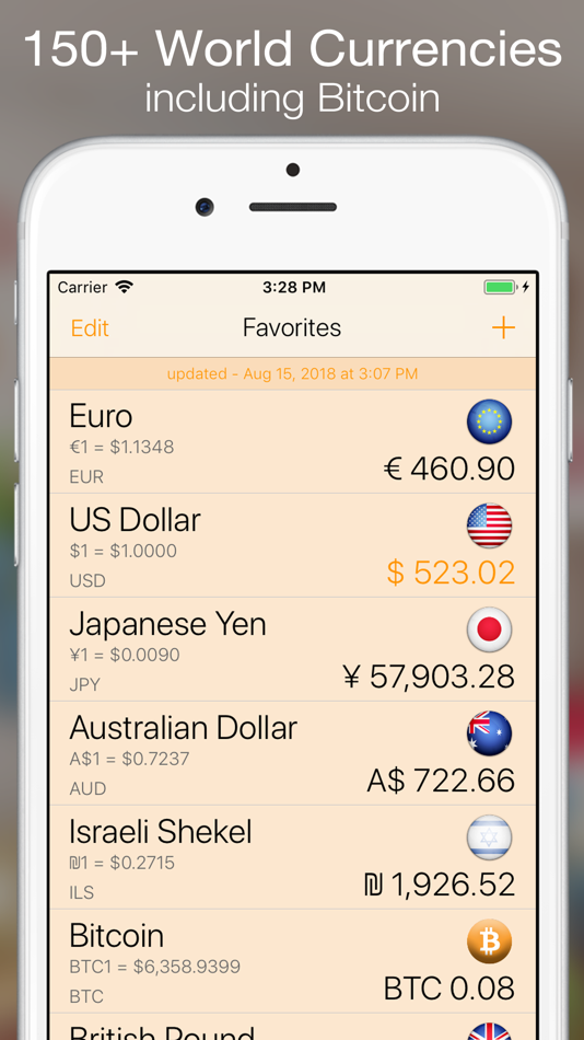 #2. Currency+ (Currency Converter) (iOS) Podle: James Spencer