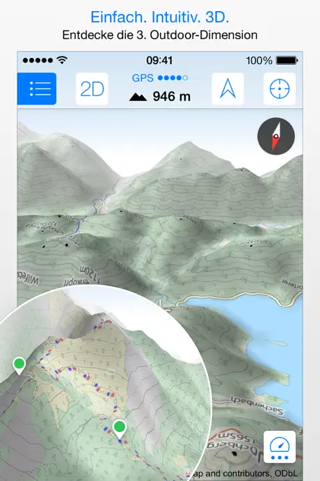 Maps 3D - Wandern & Fahrrad