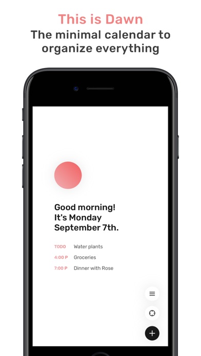 Dawn - Minimal Calendar Screenshot
