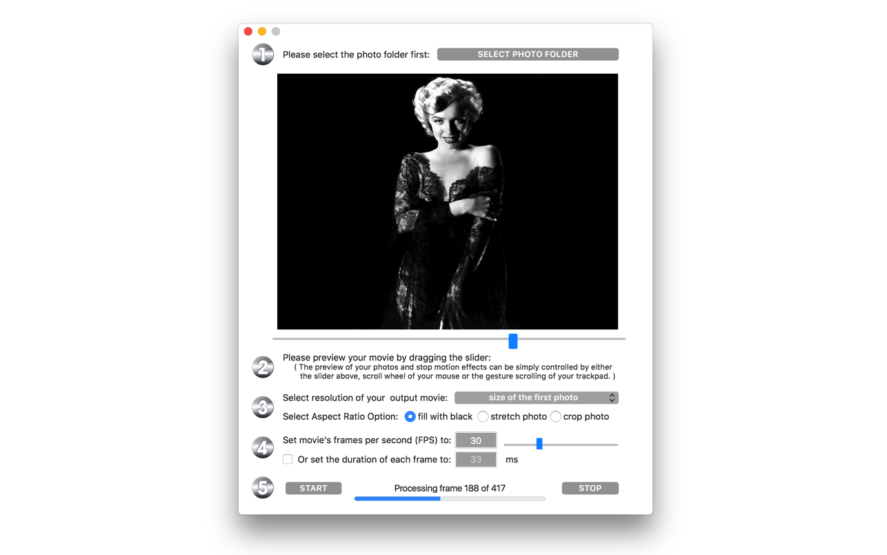 photo2movie for Mac 3.01 破解版 电子相册视频制作工具