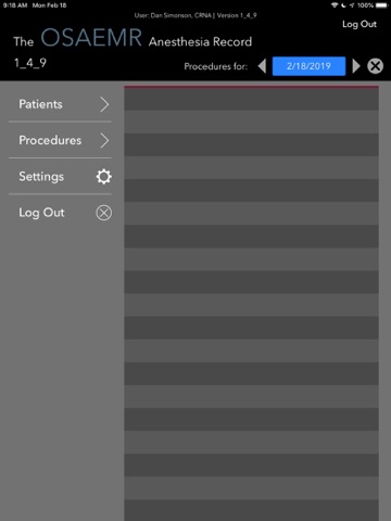 OSAEMR app screenshot 2