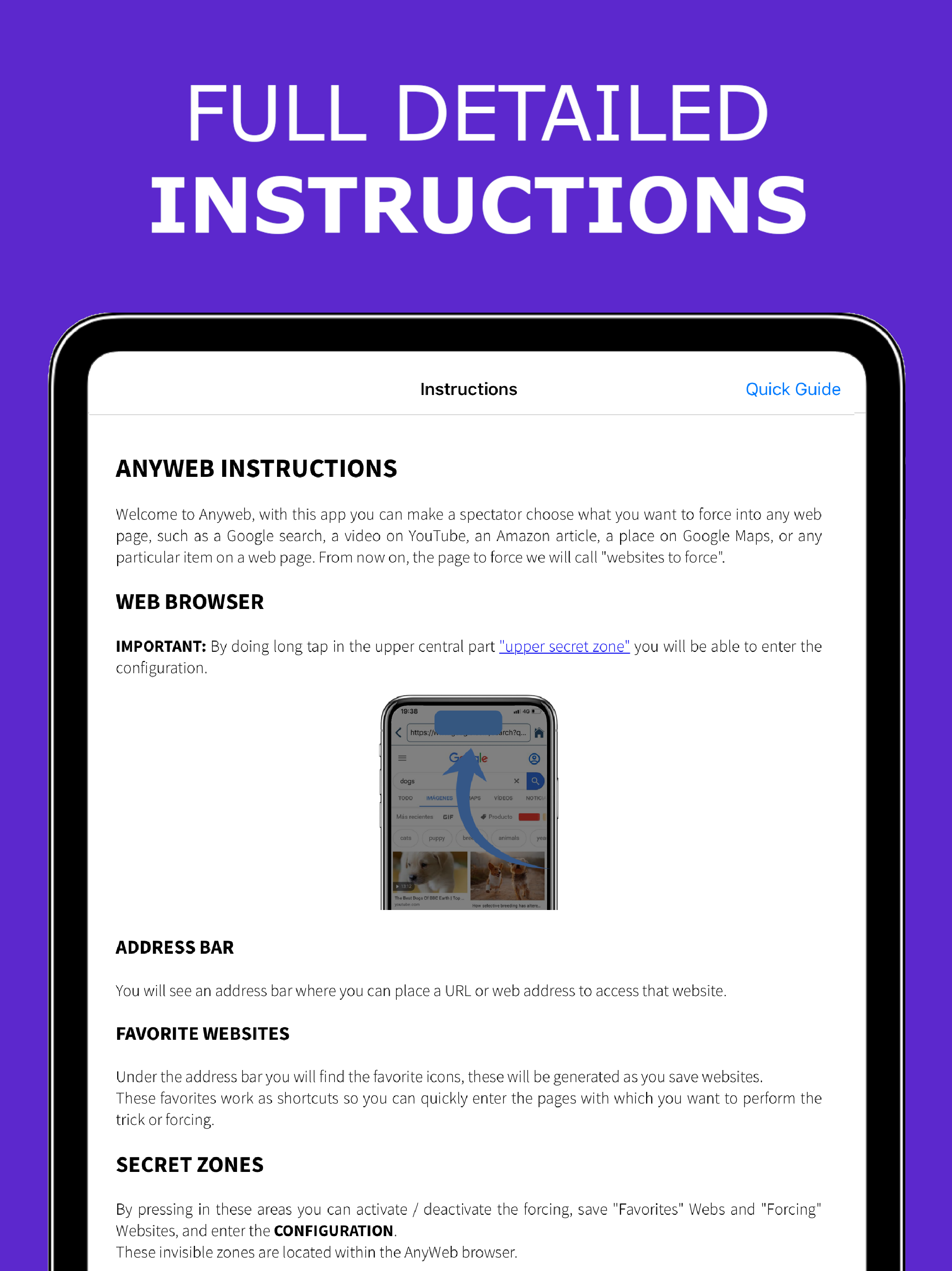 Anyweb Magic trick