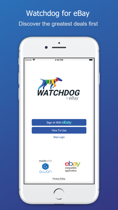 Watchdog for eBay Screenshot