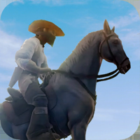 Wild West Cowboy Horse Rider