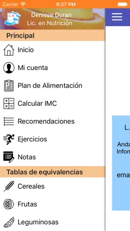 Game screenshot Nutrición Denisse apk