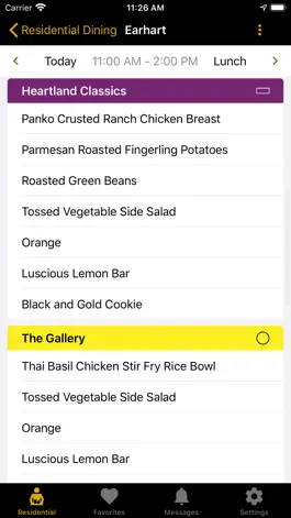 Game screenshot Purdue Mobile Menus apk