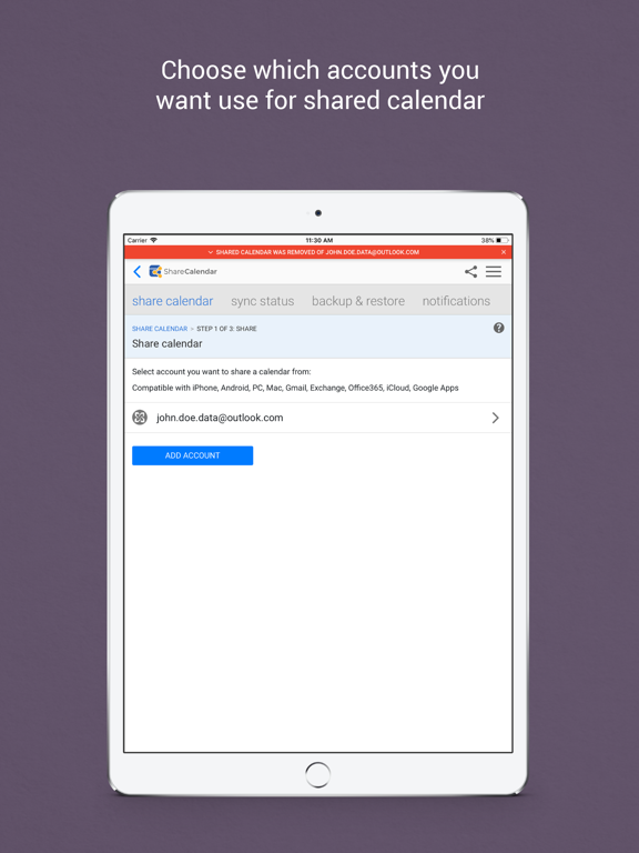 Screenshot #4 pour Easy Sync & Share Calendar