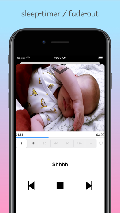 Shushr - Baby Sleep Sounds Screenshot