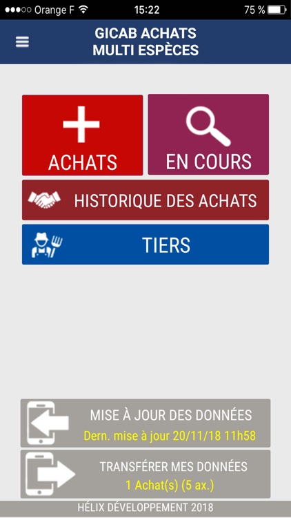 Gicab Achat multi-espèces