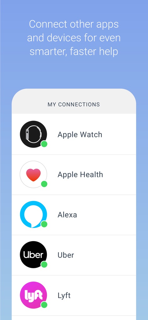 Noonlight: Feel Protected 24/7 - The app extends its protective capabilities through smart integrations with various devices and services, such as Apple Watch and Uber, for enhanced safety features.