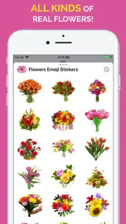 flowers emoji stickers iphone screenshot 2