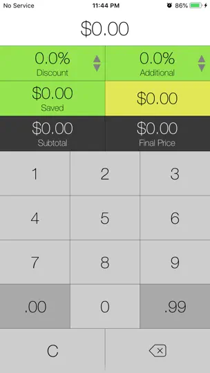 Sale Price + Tax Calculator iPhone Ekran Görüntüsü 1