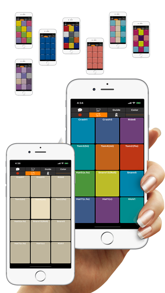 #2. Drum PAD - Real Finger Drums (iOS) 由: Satomi Uchida