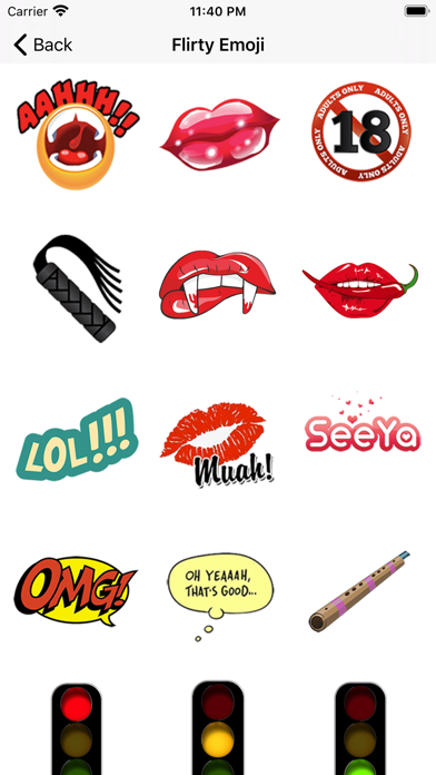 Screenshot #2 pour Flirty Emoji Adult Stickers