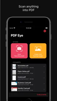 pdf eye : scanner app iphone screenshot 1