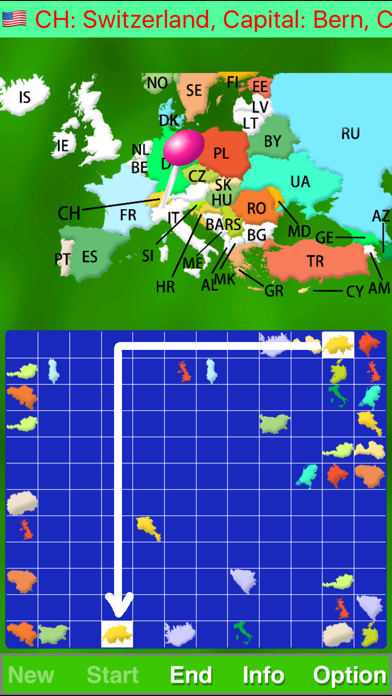 Map Solitaire Europe by SZY Screenshot